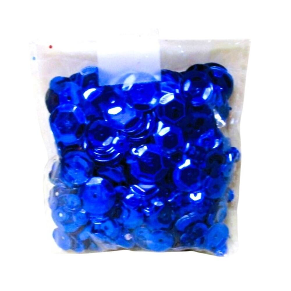Horizon Midnight Blue Sequins, Round, Metal, Pack of 100, Craft Supplies